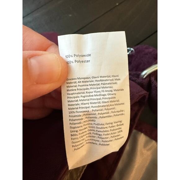 Kipling Sabian Crossbody Mini Shoulder Bag Nylon Plum - Picture 4 of 8